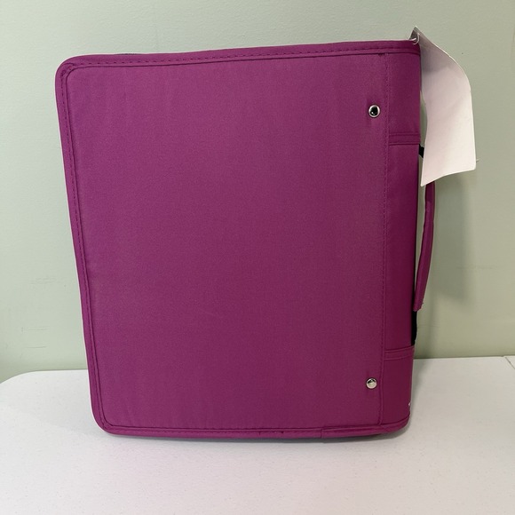 New Five Star Multi Access Zipper 3 Ring Binder 2" Pink Purple File Folder - Picture 3 of 6